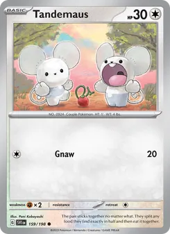 Tandemaus, card 159 from Scarlet & Violet