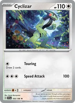 Cyclizar, card 164 from Scarlet & Violet