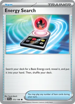 Energy Search, card 172 from Scarlet & Violet