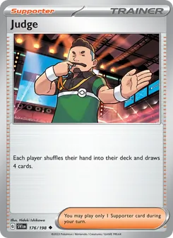 Judge, card 176 from Scarlet & Violet