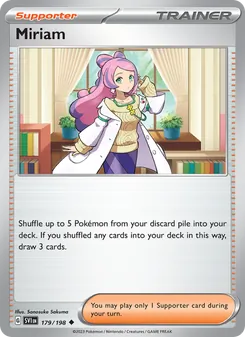 Miriam, card 179 from Scarlet & Violet