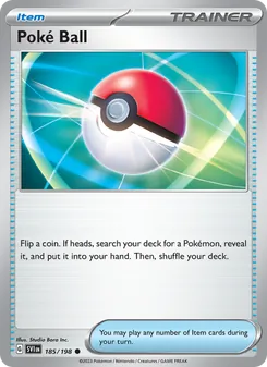 Poké Ball, card 185 from Scarlet & Violet