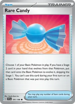 Rare Candy, card 191 from Scarlet & Violet