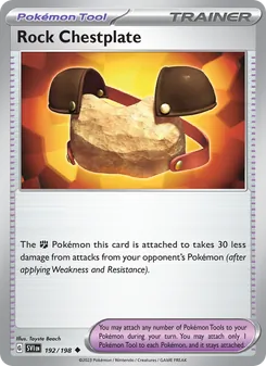 Rock Chestplate, card 192 from Scarlet & Violet