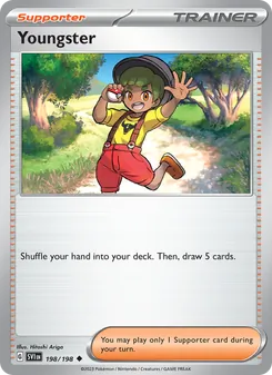 Youngster, card 198 from Scarlet & Violet