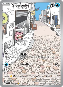 Slowpoke, card 204 from Scarlet & Violet