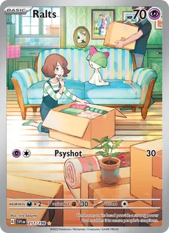 Ralts, card 211 from Scarlet & Violet