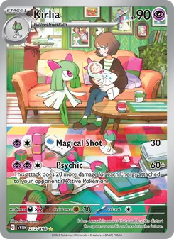Kirlia, card 212 from Scarlet & Violet