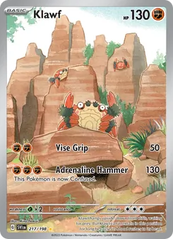 Klawf, card 217 from Scarlet & Violet