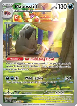 Mabosstiff, card 218 from Scarlet & Violet