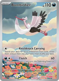 Bombirdier, card 219 from Scarlet & Violet