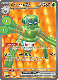Spidops ex, card 223 from Scarlet & Violet