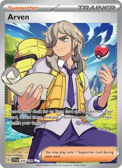 Arven, card 235 from Scarlet & Violet
