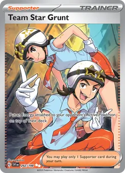 Team Star Grunt, card 242 from Scarlet & Violet
