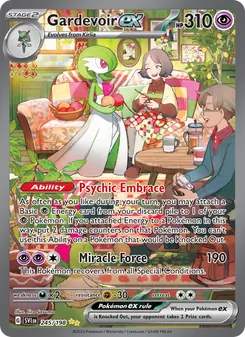 Gardevoir ex, card 245 from Scarlet & Violet