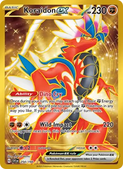 Koraidon ex, card 254 from Scarlet & Violet