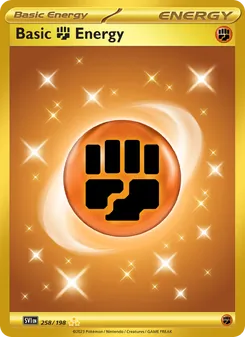 Basic Fighting Energy, card 258 from Scarlet & Violet