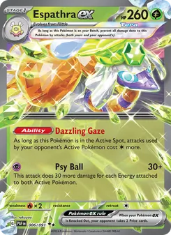 Espathra ex, card 006 from Paldean Fates