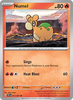 Numel, card 011 from Paldean Fates