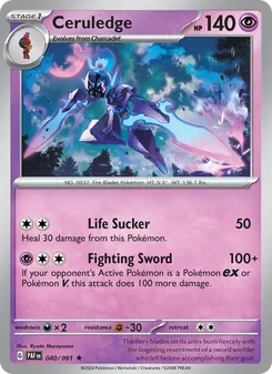 Ceruledge, card 040 from Paldean Fates