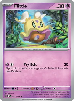 Flittle, card 041 from Paldean Fates