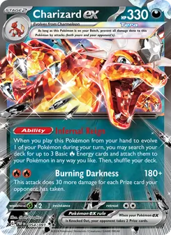 Charizard ex, card 054 from Paldean Fates
