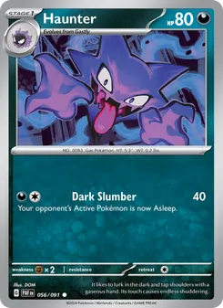 Haunter, card 056 from Paldean Fates