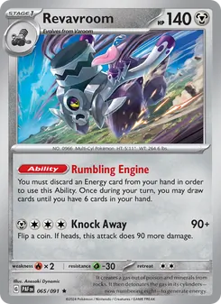 Revavroom, card 065 from Paldean Fates