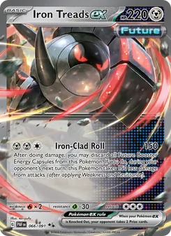 Iron Treads ex, card 066 from Paldean Fates