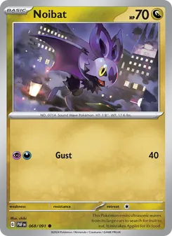 Noibat, card 068 from Paldean Fates