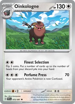 Oinkologne, card 072 from Paldean Fates