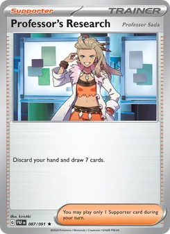 Professor's Research, card 087 from Paldean Fates
