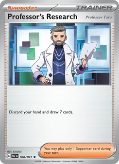 Professor's Research, card 088 from Paldean Fates
