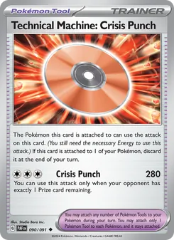 Technical Machine: Crisis Punch, card 090 from Paldean Fates