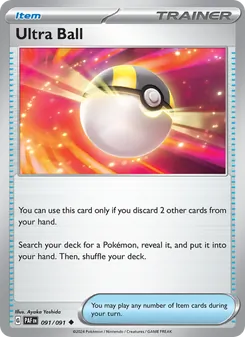 Ultra Ball, card 091 from Paldean Fates