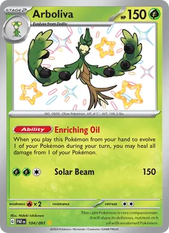 Arboliva, card 104 from Paldean Fates