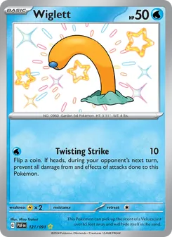 Wiglett, card 121 from Paldean Fates