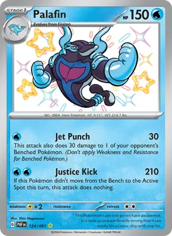 Palafin, card 124 from Paldean Fates
