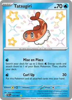 Tatsugiri, card 127 from Paldean Fates