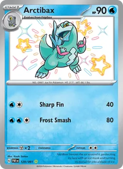 Arctibax, card 129 from Paldean Fates