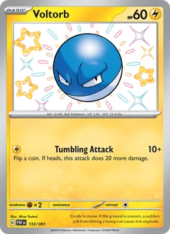 Voltorb, card 133 from Paldean Fates