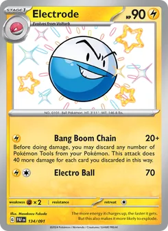 Electrode, card 134 from Paldean Fates