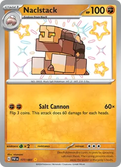 Naclstack, card 177 from Paldean Fates