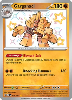 Garganacl, card 178 from Paldean Fates