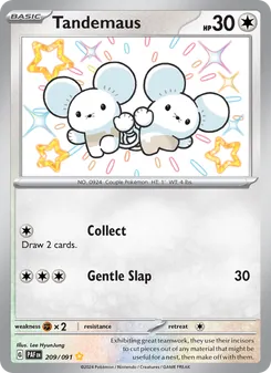Tandemaus, card 209 from Paldean Fates