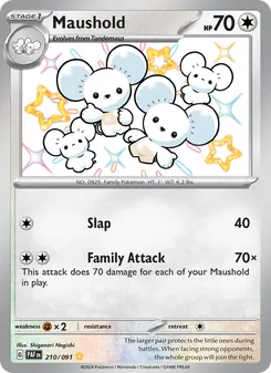 Maushold, card 210 from Paldean Fates