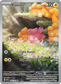 Pawmi, card 226 from Paldean Fates
