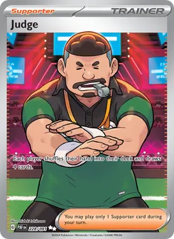 Judge, card 228 from Paldean Fates