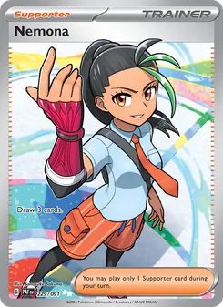 Nemona, card 229 from Paldean Fates