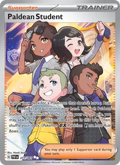 Paldean Student, card 231 from Paldean Fates